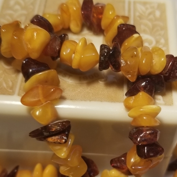 VTG Raw Butterscotch Rootbeer Amber Necklace - Picture 4 of 8